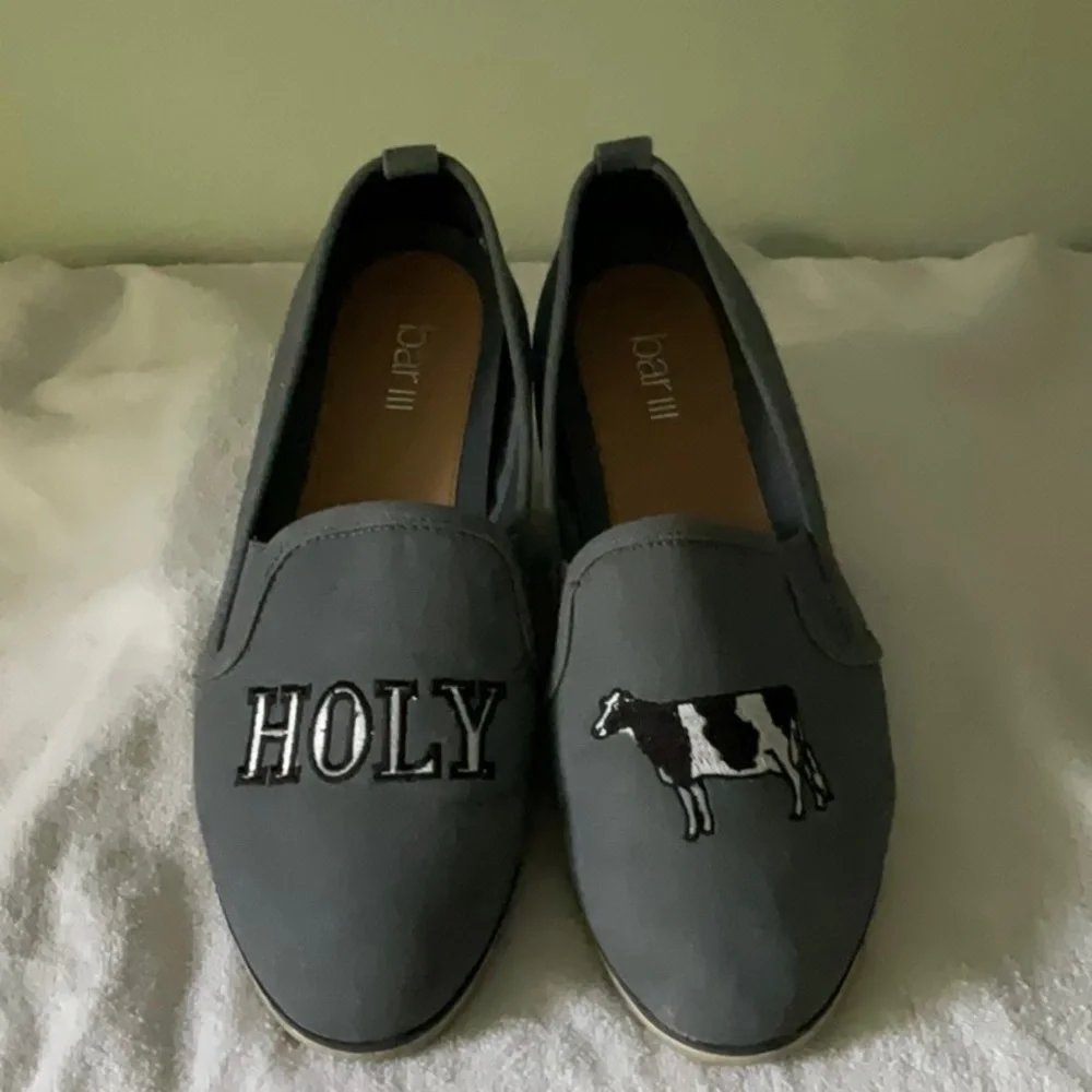 🐄 BAR lll HOLY COW DENIM SHOES 🐄 - Picture 9 of 16